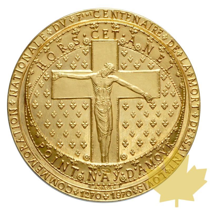 FRANCE-1970-MÉDAILLE EN OR 7ème centenaire Roi S. Louis - 20180502132914_medal-roi-s-louis-1.JPG
