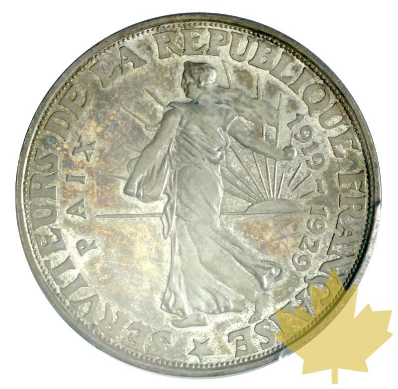 FRANCE-1929-ESSAI au module de 20 francs argent-PCGS SP64 - 20180502142646_20FRANCS-1929-SP64-2.JPG