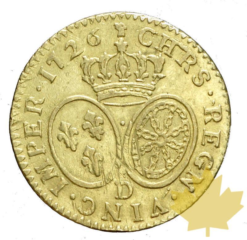 FRANCE-1726D-LOUIS D'OR AUX LUNETTES-TTB - 20180509154719_1726-louisor-2.JPG