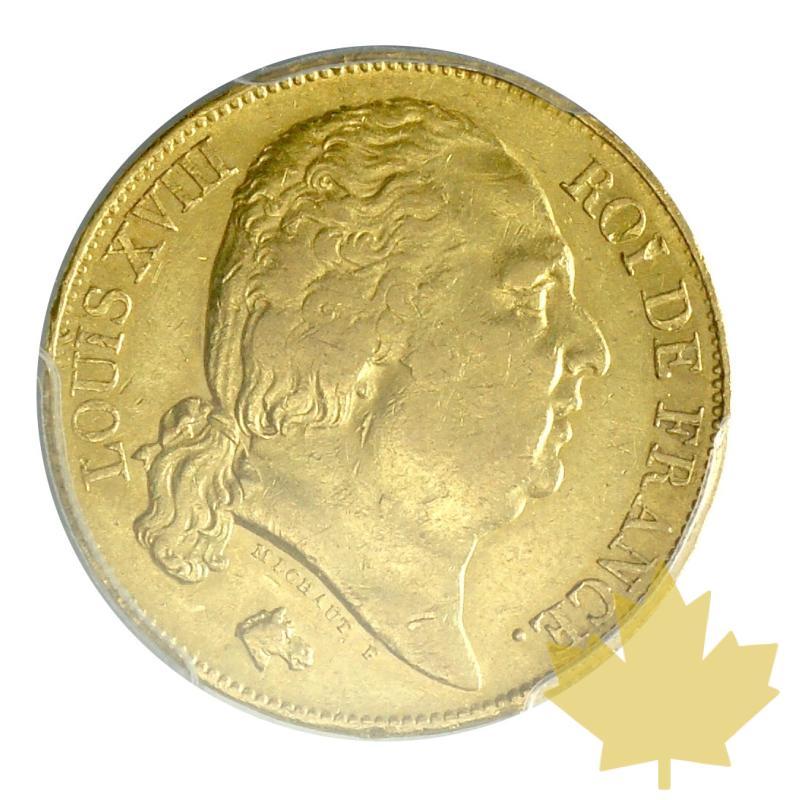 FRANCE-1818W-20 FRANCS-LOUIS XVIII-PCGS AU55 - 20180521102517_20francs-1818w-au55-1.JPG