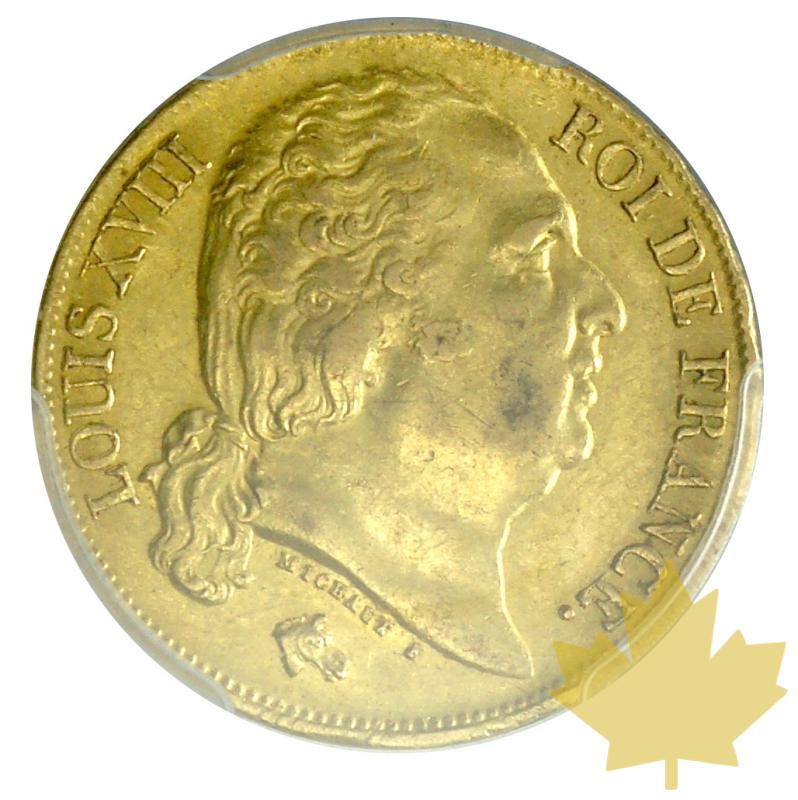 FRANCE-1818A-20 FRANCS-LOUIS XVIII-PCGS AU55 - 20180521102740_20francs-1818-au55-1.JPG