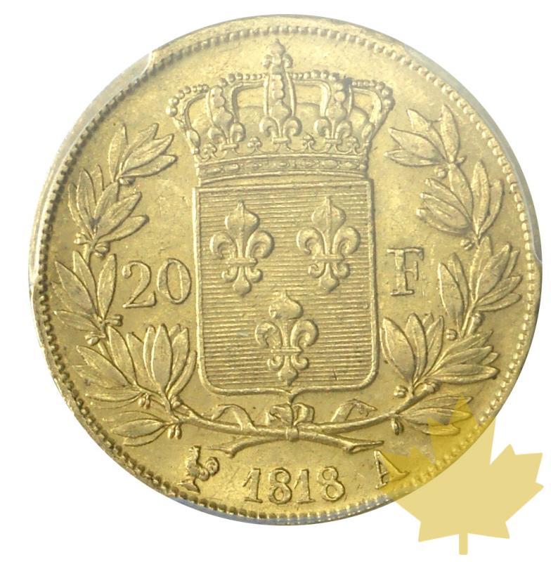FRANCE-1818A-20 FRANCS-LOUIS XVIII-PCGS AU55 - 20180521102740_20francs-1818-au55-2.JPG
