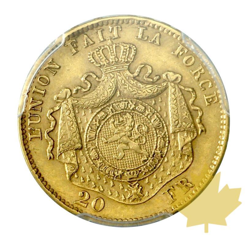 BELGIQUE-1877-20 FRANCS-Leopold II-PCGS AU55 - 20180521105204_20francs-1877-belgium-2.JPG