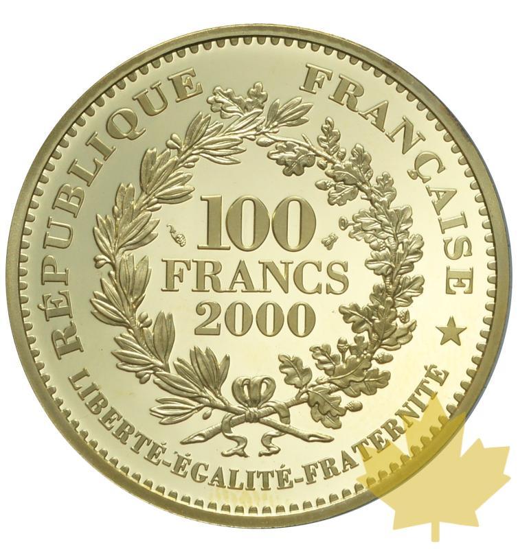FRANCE-2000-100 Francs Or -Marianne LAGRIFFOUL-PROOF - 20180528155228_100francs-2000marianne-1.JPG