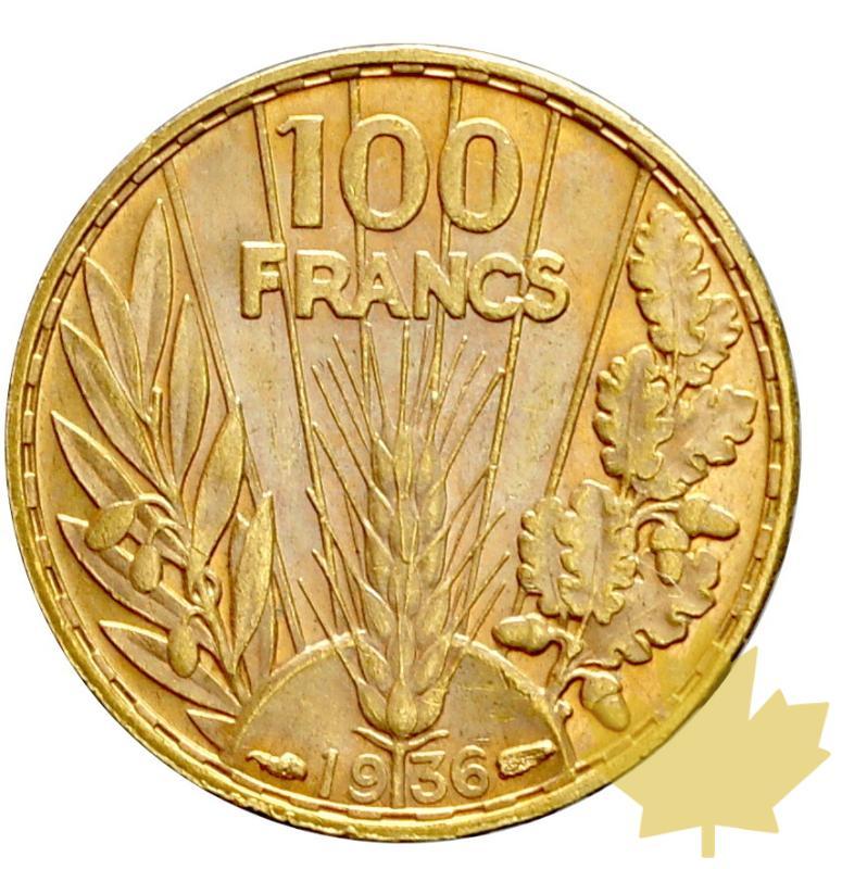 FRANCE-1936-100 FRANCS BAZOR-TROISIÈME RÉPUBLIQUE-FDC - 20180529103428_100francsbazor1936-2.JPG