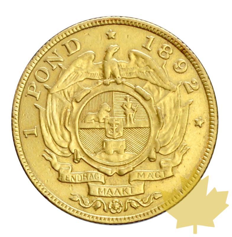 AFRIQUE DU SUD-1892-1 POND-double shaft-TTB-rare - 20180530141034_1pond-1892-southafrica-2.JPG