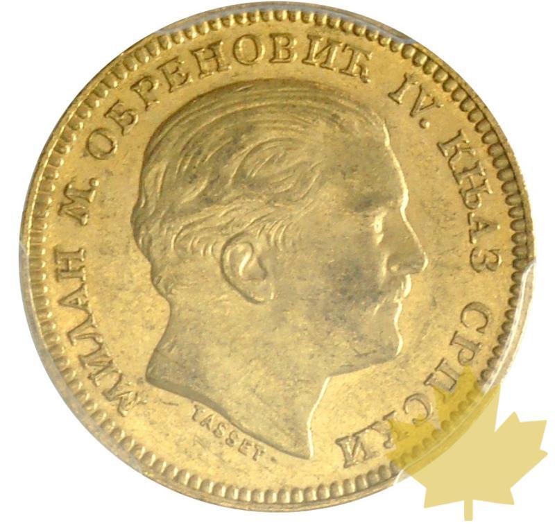 SERBIE-1879 A-20 DINARA-PCGS MS61 - 20180613170036_20dinara-1879-MS61-1.JPG
