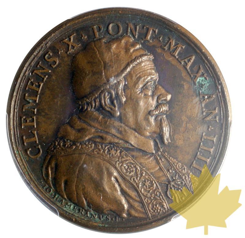 VATICAN-1673-MÉDAILLE EN BRONZE-Clemens X 1670-1676-ASUP - 20180620160244_vatican-1673-medaglia-1.JPG