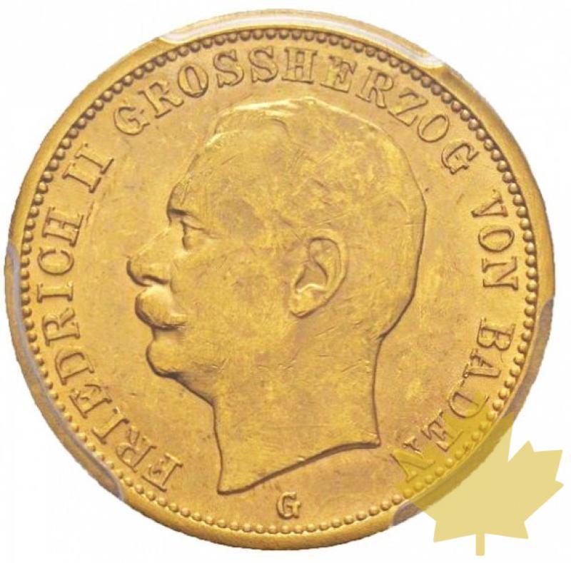 Allemagne-1913 G-20 Marks-Baden Durlach-PCGS MS62 - 20180621140424_20marks-1913g-baden-durlach1.jpg