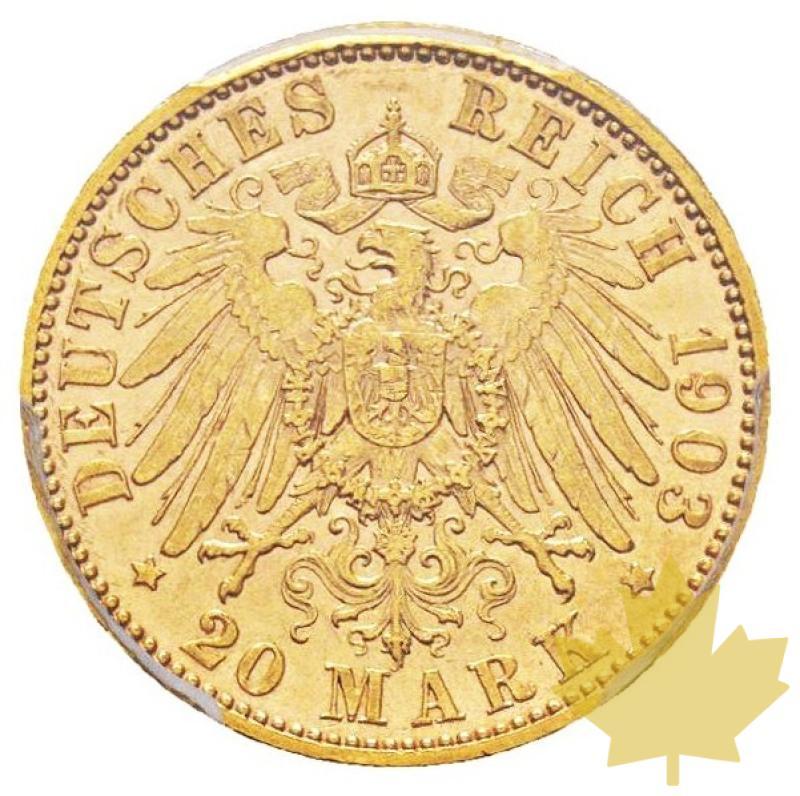 ALLEMAGNE-1903 E-20 MARKS-Saxony-PCGS AU58 - 20180625140244_20marks-1903E-saxony.jpg