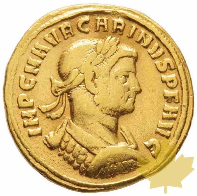 Rome-Aureus-Siscia-CARINUS-284-TB-Traces de monture-Rarissime  - 20180801114837_aureus-siscia-1.jpg