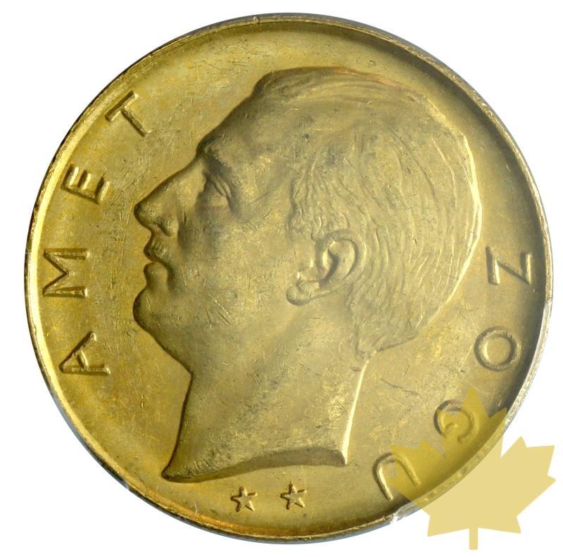 ALBANIE-1926-100 FRANGA-Amet Zogu 1925-1939-PCGS MS62 presqueFDC - 20180831151144_100franga-1926-mashop-1.JPG