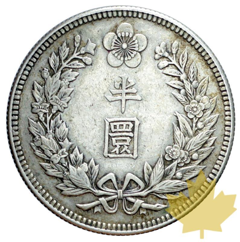 COREE-1907-1/2 WON-Year 11-1907-TTB+ - 20180831154003_half-won-korea-year11-2.JPG