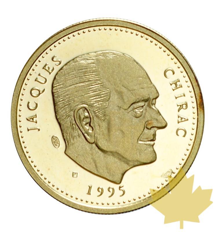 FRANCE-Médaille en or Jacques Chirac-1995-PROOF - 20180904153906_medal-chirac-1995-1.JPG