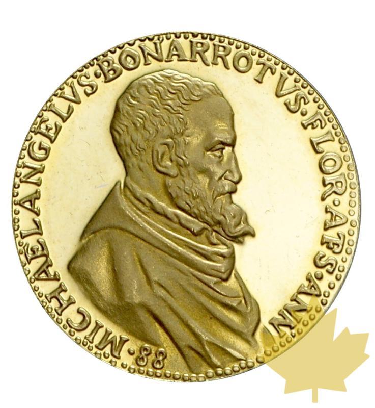 FRANCE-Médaille en or Michelangelo Buonarroti-PROOF - 20180904160354_medal-michelangelo-2.JPG