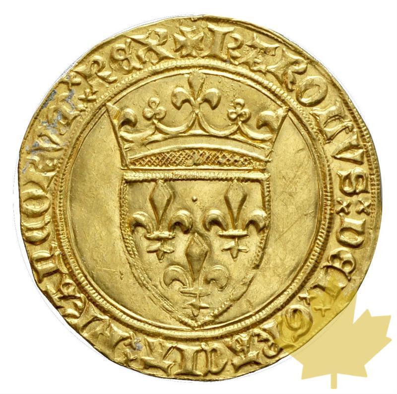 FRANCE-Écu d'or à la couronne- Charles VI-St. Quentin SUP+ Rare - 20180913115806_ecu-d-or-1.JPG