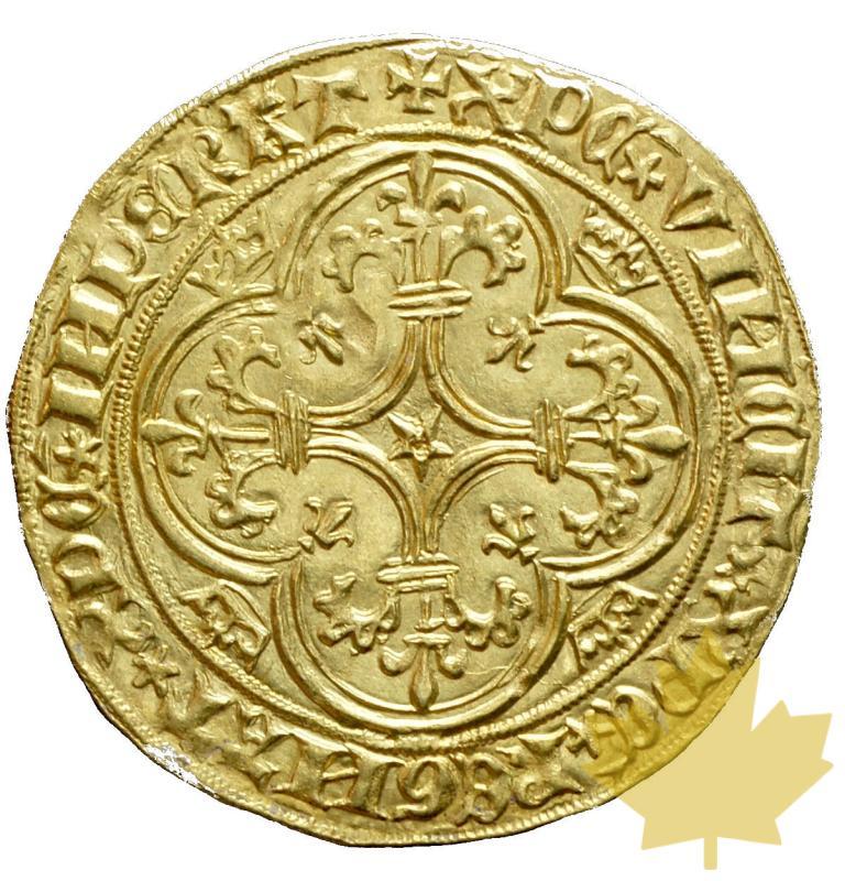 FRANCE-Écu d'or à la couronne- Charles VI-St. Quentin SUP+ Rare - 20180913115806_ecu-d-or-2.JPG
