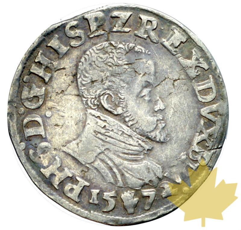 PAYS BAS-1572-1/5 Écu-Philippe II-Anvers-TTB - 20180921140609_BRABANT-1672-ANVERS-1.JPG