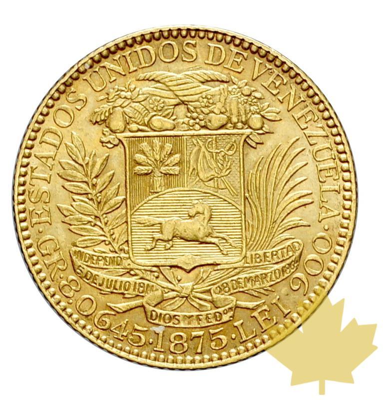 VENEZUELA-1875-5 VENEZUELANOS-25 BOLIVARES-presque SUP - 20181010100159_25bolivares-1875-2.JPG