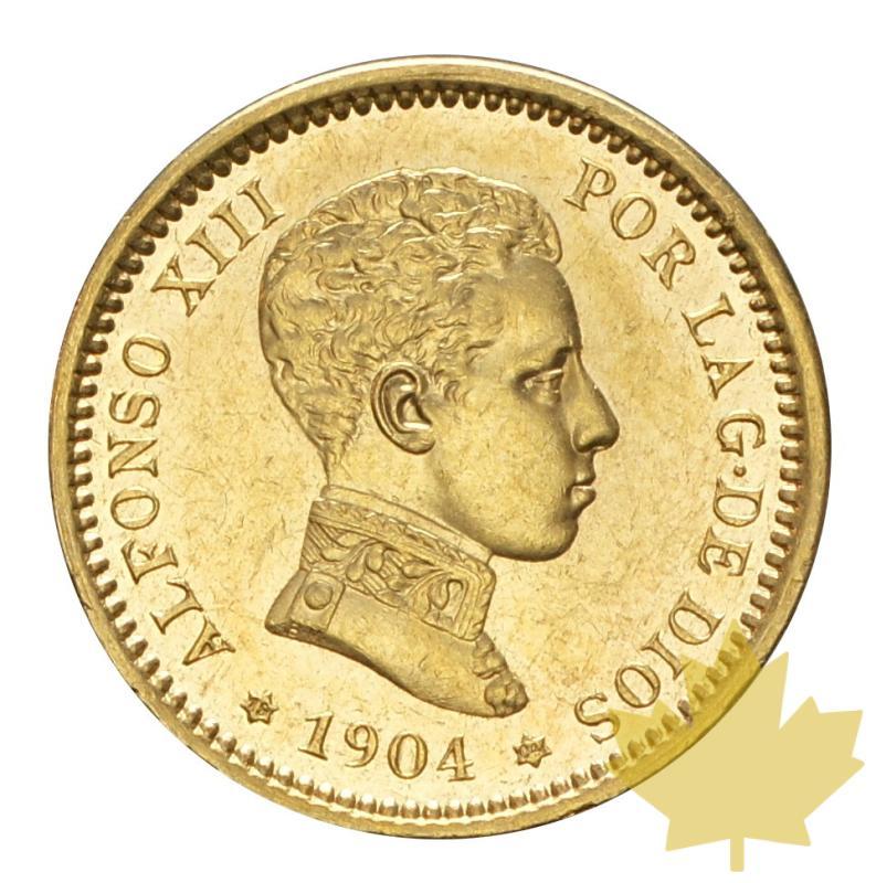 SPAGNA-20 PESETAS 1904-quasi FDC - 20181024113714_20pesetas-1904-1.JPG