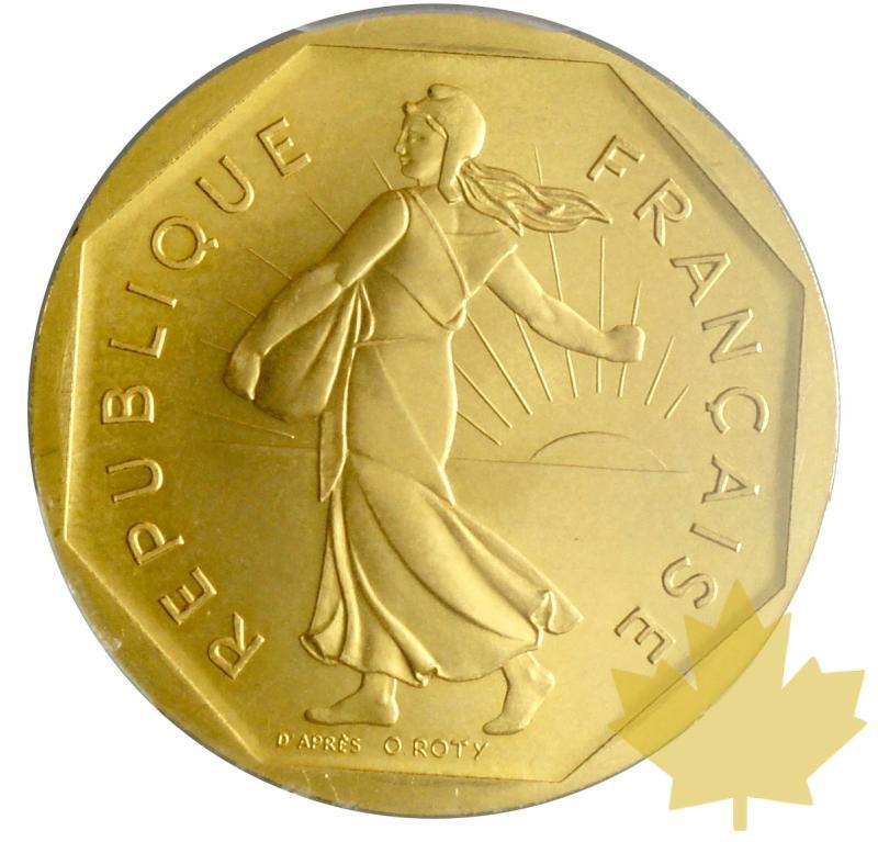FRANCE-1979-2 FRANCS Piéfort or-Semeuse-PCGS SP68 - 20181025111213_2FRANCS-PIEFORT-1979-1.JPG