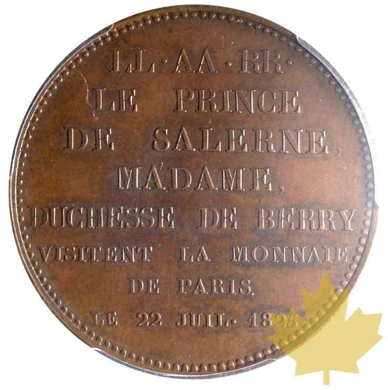 FRANCE-1825-Module de 5 Francs-visite du Prince de Salerne- SP62 - 20181030160317_MODULE-5FRANCS-1825-2.JPG