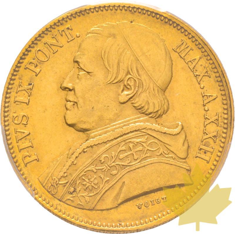 VATICAN-1868-50 LIRE-Pie IX (1846-1878)-AN XXII-PCGS AU58 - 20181128152058_50lire-1868-vatican-1.jpg
