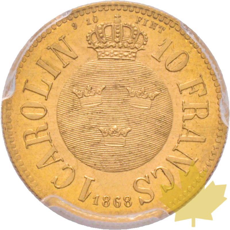 SUEDE-1868-10 FRANCS CAROLIN-KARL XV-PCGS MS63 - 20181128163750_SWEDEN-10FR-CAROLIN-MS63-2.jpg