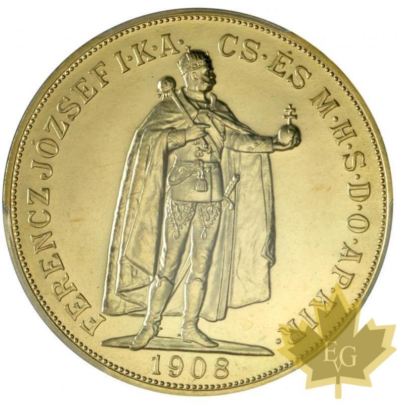 HONGRIE-1908-100 KORONA-REFRAPPE OFFICIELLE-PCGS MS67 - 20181204161322_100KORONA-1908-HUNGARY-1.JPG