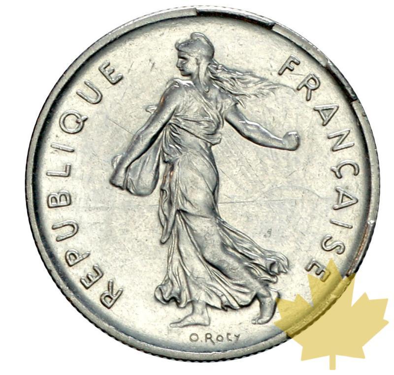 FRANCE-1995-5 FRANCS SEMEUSE-TRANCHE FAUTÉE-FDC - 20181213115421_5francs-1995-faute-1.JPG