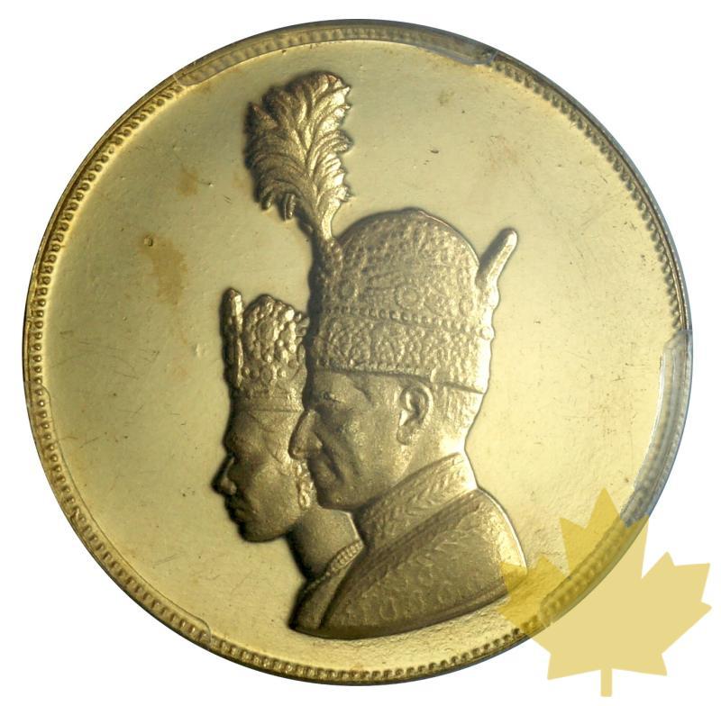 IRAN-MÉDAILLE EN OR DE CORONATION-SH 1346 (1967)-FDC - 20190122140306_iran-medal-coronation-1.JPG