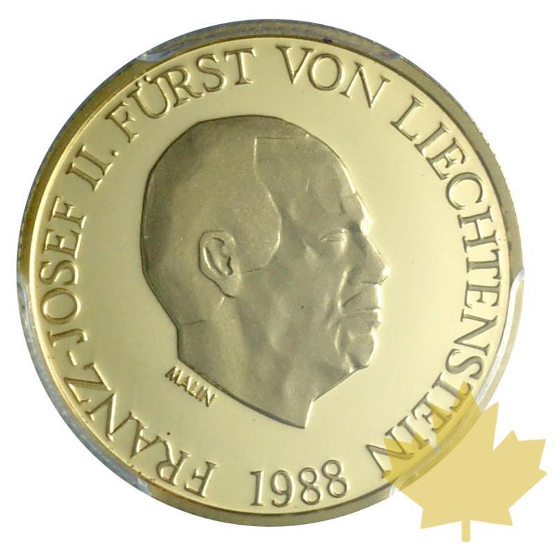 Liechtenstein-1988-50 Francs-Franz Joseph II-PCGS PROOF 70 - 20190122140516_liechtenstein-50francs-1988-1.JPG