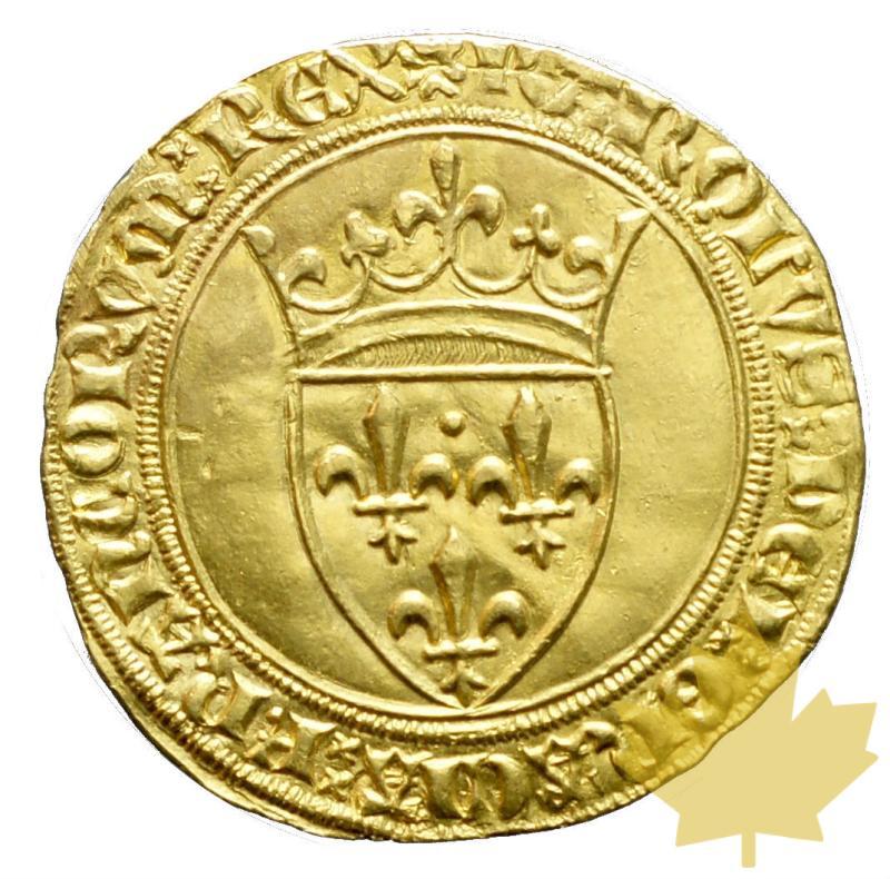 FRANCE-ÉCU D'OR- Charles VI (1380-1422)-presque FDC - 20190123142418_ecu-or-montpellier-1.JPG