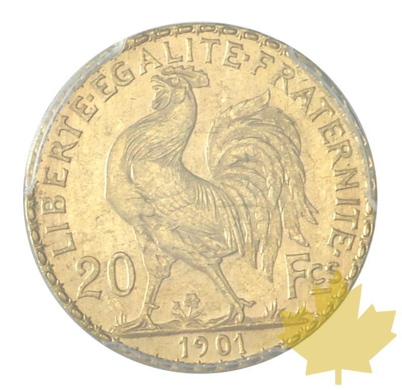 FRANCE-1901-20 FRANCS-MARIANNE-COQ-PCGS MS64-FDC - 20190124113224_20francs-coq-1901-2.JPG