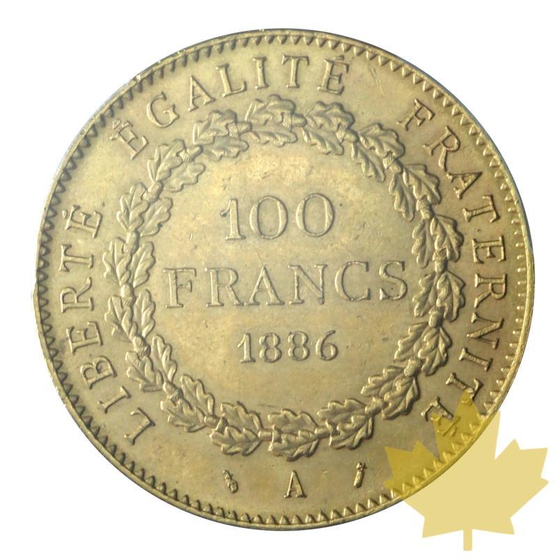 FRANCE-1886 A-100 FRANCS-III ème REPUBLIQUE-PCGS MS63 - 20190125141526_100lire-1886-3rep-2.JPG