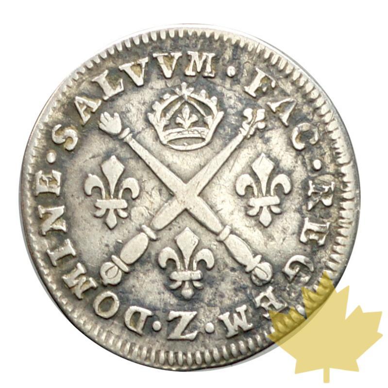 FRANCE-1702 Z-5 Sols aux insignes-TTB-Rarissime - 20190125144331_5sols-1702-louis-XIV-2.JPG