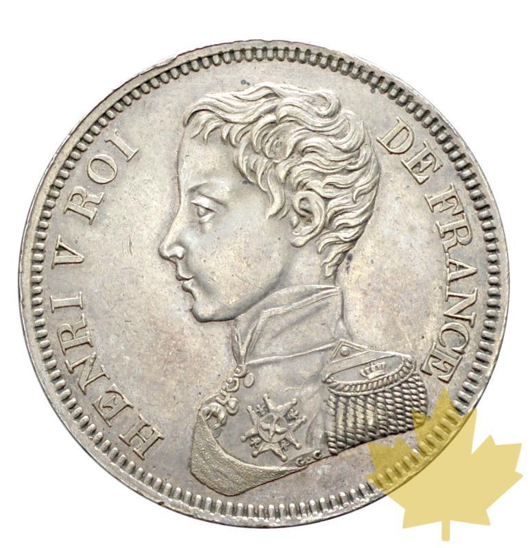 FRANCE-1831-5 FRANCS-HENRI V ROI DE FRANCE-SUP+ - 20190130111949_herni-V-5FRANCS-1831-1.JPG