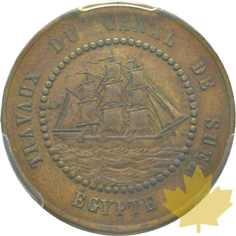 FRANCE CANAL DE SUEZ-1865-1 FRANC-PCGS AU55-Rare - 20190221093559_franc-essai-suez-1865-1.jpg