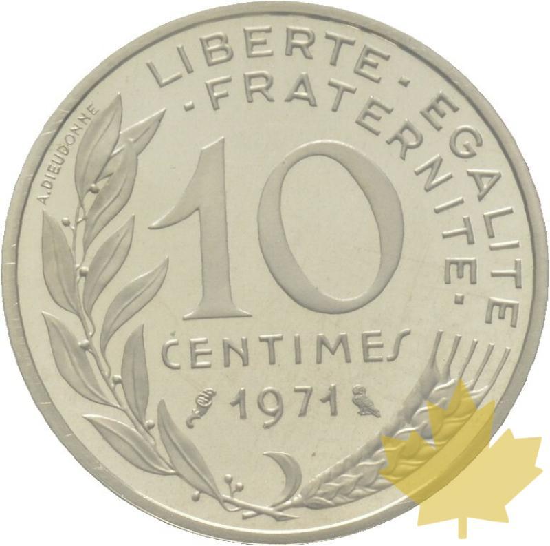 FRANCE-1971-10-CENTIMES-ARGENT-MARIANNE-PIEFORT-FDC - 20190311110804_1971-10-cents-piefort1.jpg
