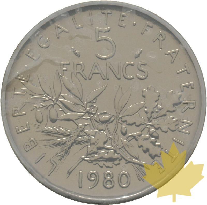 FRANCE-1980-5-FRANCS-SEMEUSE-PIEFORT-FDC - 20190311135404_1980-5-francs-semeuse2.jpg