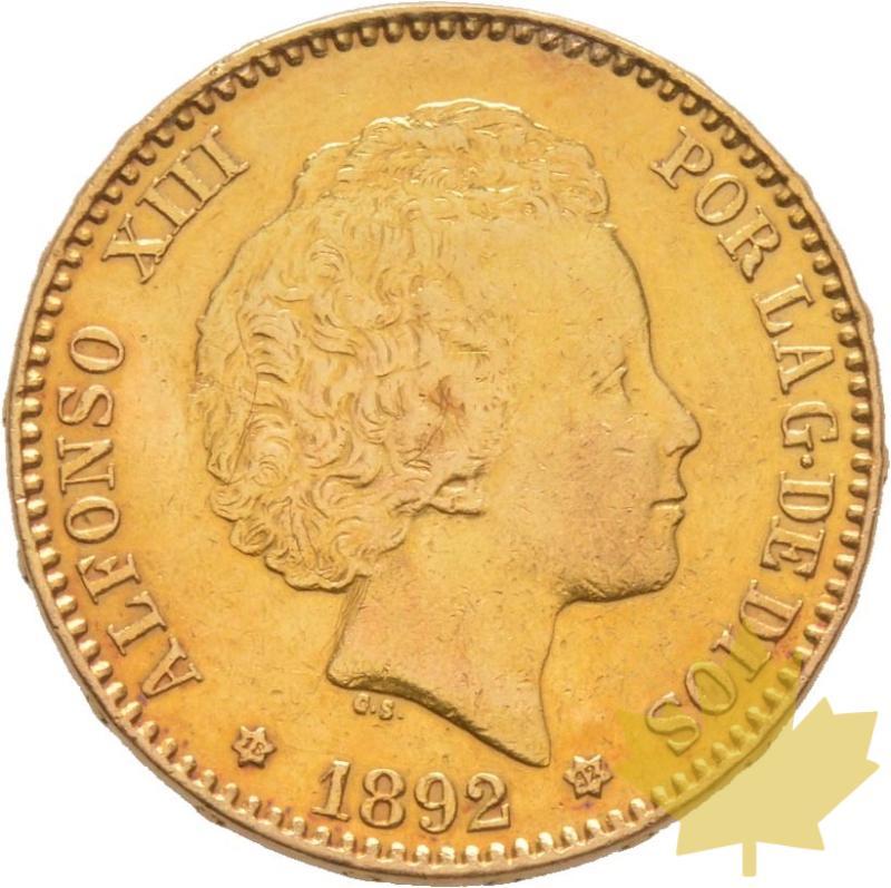 ESPAGNE-1892-20 PESETAS-Alfonso XIII -TTB - 20190408144736_20-pesetas-1892-1.jpg