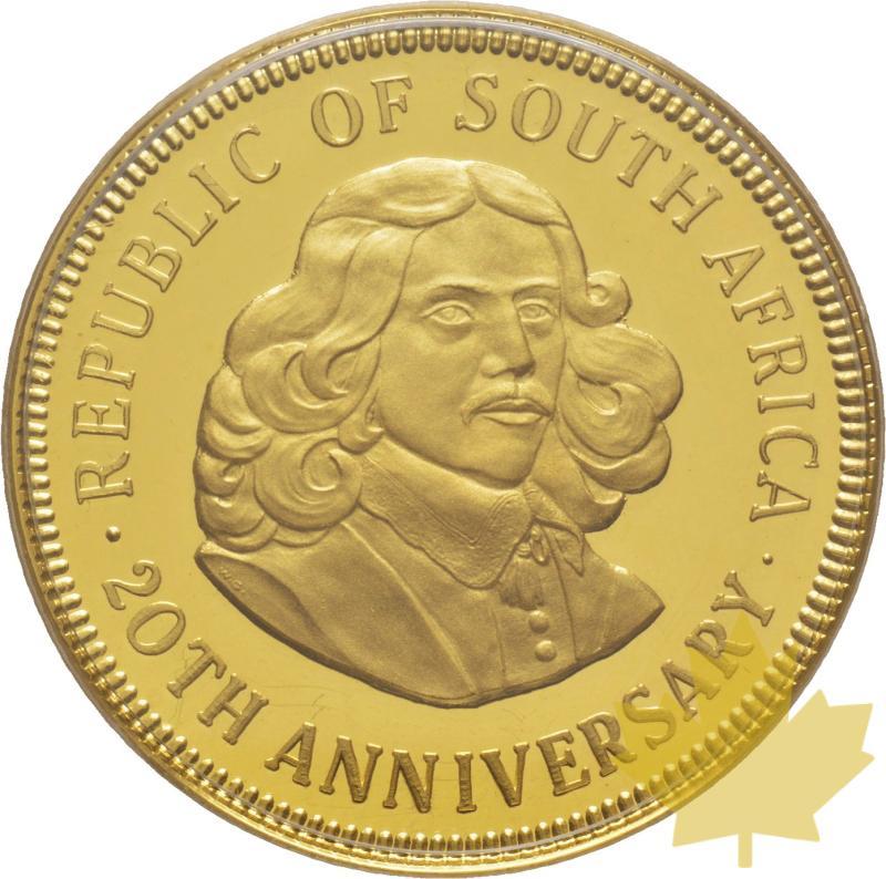 AFRIQUE DU SUD-1981-Médaille-20ème anniversaire République-PROOF - 20190506164133_south-africa-gold-medal-1.jpg