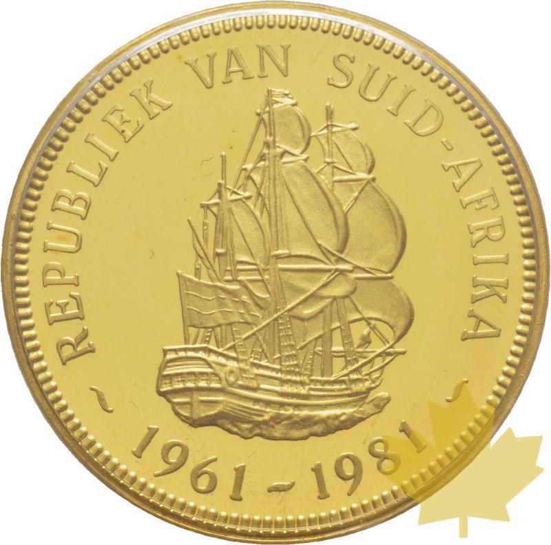 AFRIQUE DU SUD-1981-Médaille-20ème anniversaire République-PROOF - 20190506164133_south-africa-gold-medal-2.jpg