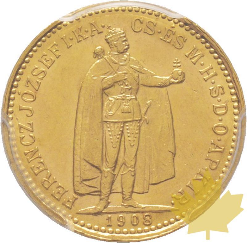 HONGRIE-1908 KB-10 Korona-PCGS MS61 - 20190507093213_10korona1908-ms61-1.jpg