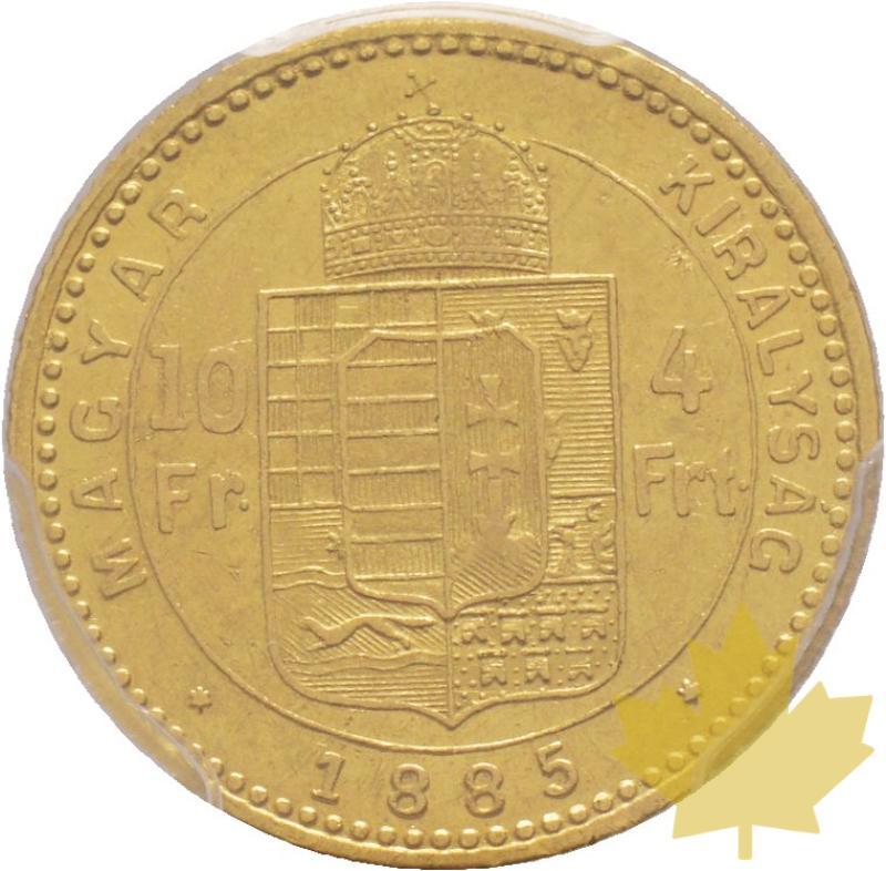 HONGRIE-1885 KB-4 Florins-PCGS AU53 - 20190507093940_4florins-1885-au53-2.jpg