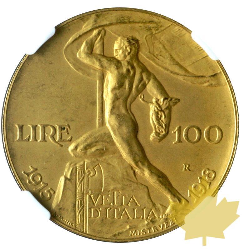 ITALIE-1925R-100 LIRE-Vittorio Emanuele III-PCGS PF62 - 20190510140821_100LIRE-1925-VETTA-2.JPG