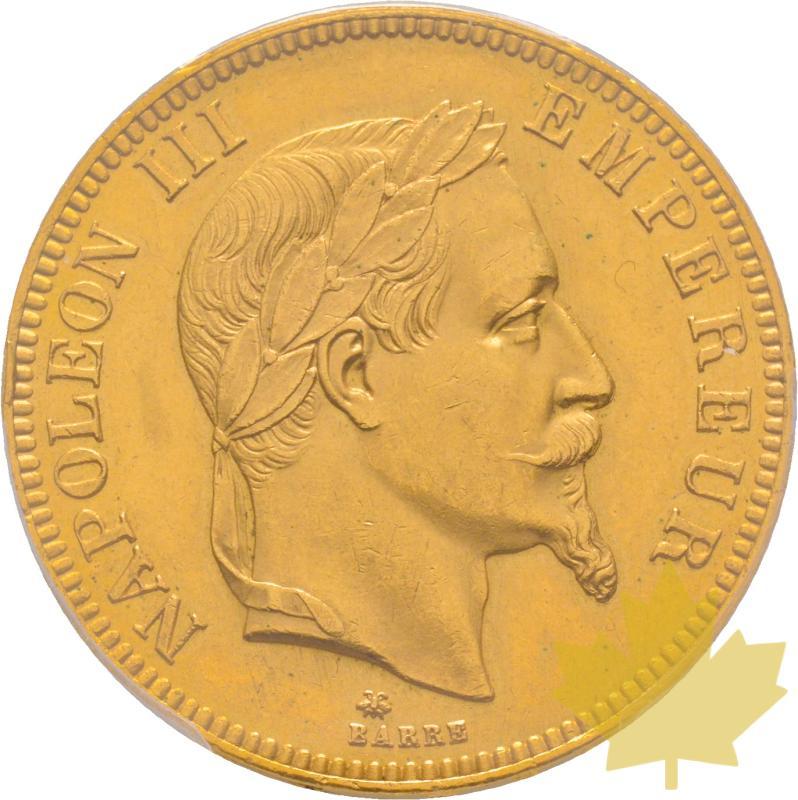 FRANCE-1869A-100 FRANCS-NAPOLEON III tête laurée-PCGS MS62+ - 20190520104010_100FRANCS-1869-PARIS-MS62-1.jpg