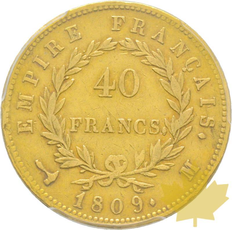 FRANCE-1809M-40 FRANCS-NAPOLEON EMPEREUR-PCGS XF40 - 20190520113117_40francs-1809m-napoleon-2.jpg