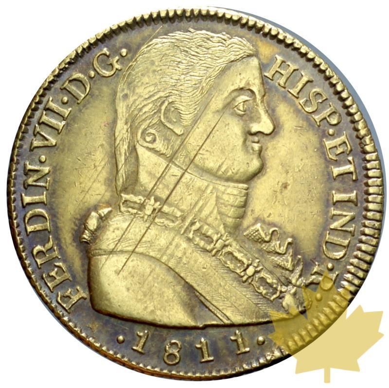 CHILE-1811 SO FJ-8 ESCUDOS-Ferdinand VII-Santiago-SUP - 20190604142213_chile-8escudos-santiago-1.JPG
