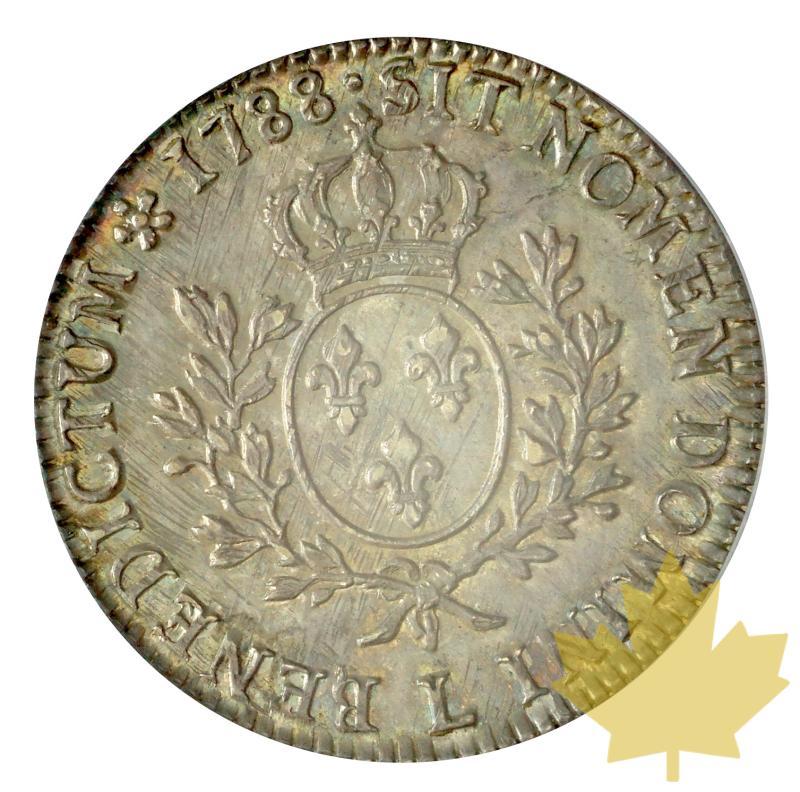 FRANCE-1788 L-ÉCU AUX BRANCHES D'OLIVIER-PCGS AU58 - 20190614164735_ecu-1788-bayonne-2.JPG